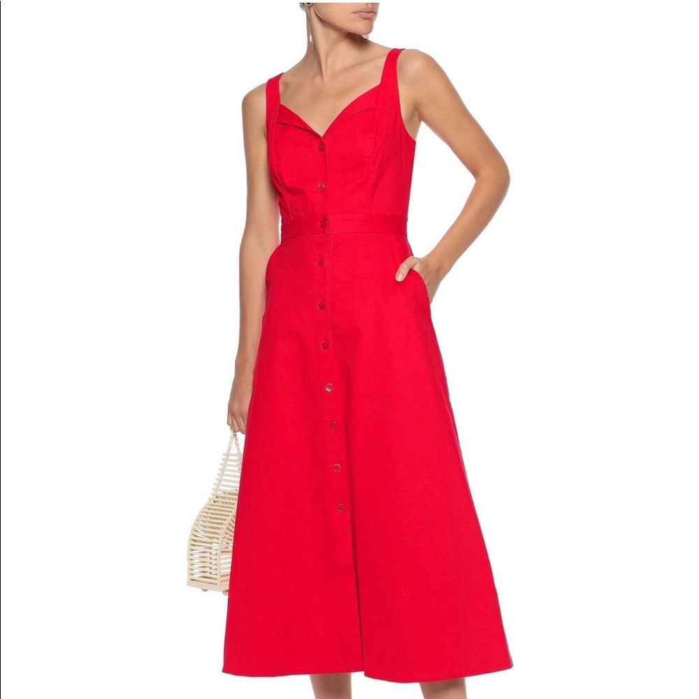 Equipment Oleisa Red dress - tea length